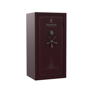 Browning Silver Fire Resistant 33 Gun Safe with Black Chrome Electronic Lock Black Cherry - Browning