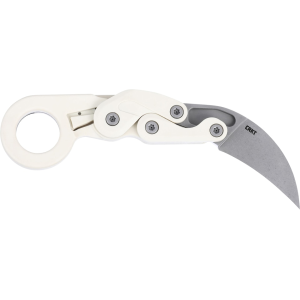 CRKT Provoke Pocket Knife 2.47" Hawkbill AUS-8 Stonewashed Blade Grivory Handle Sand