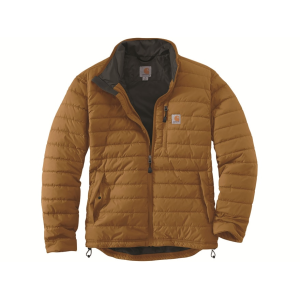 Carhartt Men's Rain Defender Relaxed Fit Lightweight Insulated Jacket Carhartt Brown Large