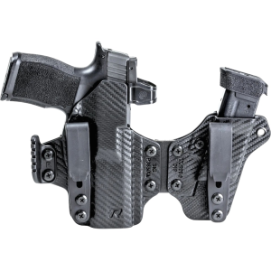 Rounded Sidecar IWB Holster Right Hand Glock 26, 27, 33 Kydex Carbon Fiber - Rounded