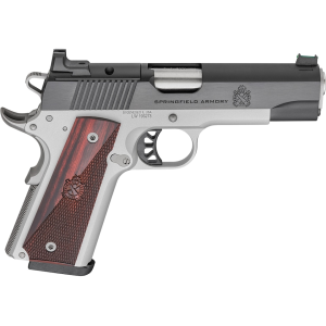 Springfield Armory 1911 Ronin AOS 9mm Luger Pistol 4.25" Barrel 9+1-Round Blued Slide Redwood Grip Stainless Frame