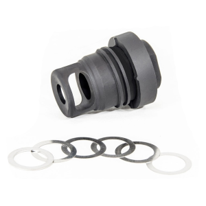 Yankee Hill Machine Mini QD Muzzle Brake Suppressor Mount 5.56mm 1/2"-28 Steel Melonite