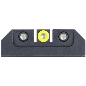 Night Fision Standard Height Night Sight Set for Taurus G2, G2C, G3, TX22 Tritium Yellow Ring Front, Square Notch Black Ring Rear Steel Nitride