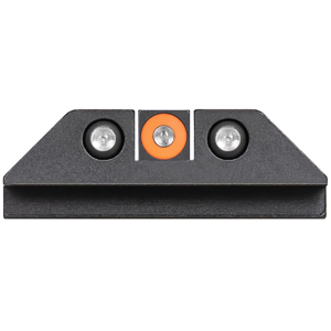 Night Fision Standard Height Night Sight Set for Glock 17, 19, 34 Tritium Orange Ring Front, Square Notch Black Ring Rear Steel Nitride