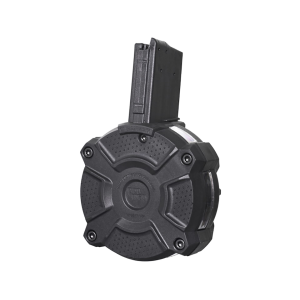 ProMag AR-15 Drum Magazine 5.56x45mm 65-Round with Window Black Polymer