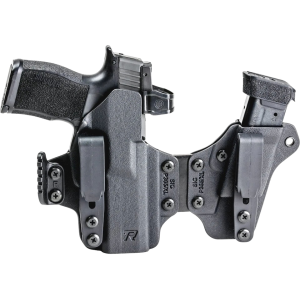 Rounded Sidecar IWB Holster Right Hand Glock 17, 22, 31, 47 Kydex Black - Rounded