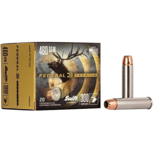 Federal Premium 460 S&W Magnum Ammo 300 Grain Swift A-Frame Bonded Jacketed Hollow Point Box of 20