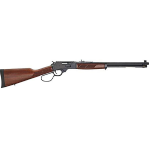 Henry Steel Side Gate Lever Action Rifle 30-30 Winchester 20" Blued Barrel Blued Frame American Walnut Field Stock Large Loop