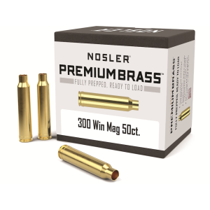 Nosler Premium 300 Winchester Magnum Brass Box of 50