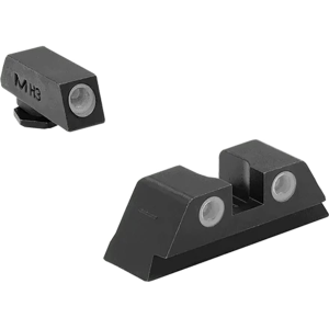 Meprolight Tru-Dot Sight Set for Glock 17, 19, 22, 23, 26, 31, 32, 33, 34, 37, 38, 39, 42, 45 Steel Blue Tritium Green