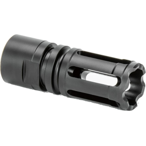 Griffin Armament GATE-LOK Closed Tine Flash Hider 5.56mm 1/2"-28 Thread Steel Black