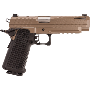 Live Free Armory Apollo 11 9mm Luger Pistol 5" Barrel 17+1 Round Flat Dark Earth Slide Black Grip Flat Dark Earth Frame