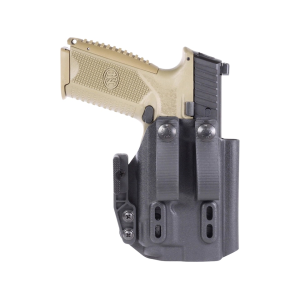 Henry Holsters Spark Full Sweat Guard with Soft Loops IWB Holster Ambidextrous Glock 17, 22, 31, 47 with Surefire X300U Boltaron Black - Henry Holsters