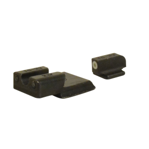 TRUGLO Tritium Pro Sight Set for Ruger LC9, LC9s, LC380 Tritium Green with White Front Outline