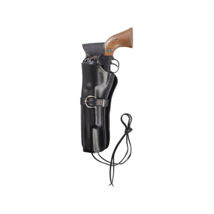 Triple K 114 Cheyenne Western OWB Holster Right Hand Ruger Single Six, Wrangler, Colt New Frontier, Heritage Rough Rider 6.5" Leather Black