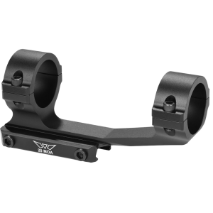 Warne Vapor MSR 1-Piece 20 MOA Cantilever Picatinny Scope Mount 1" Rings Matte Black