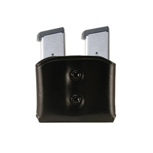 Galco DMC Double Stack Double Magazine Pouch 40 S&W, 9mm Leather Black