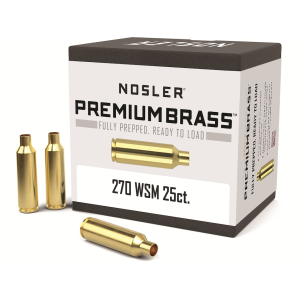 Nosler Premium 270 Winchester Short Magnum (WSM) Brass Box of 25