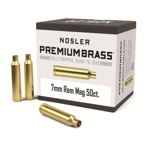 Nosler Premium 7mm Remington Magnum Brass Box of 50