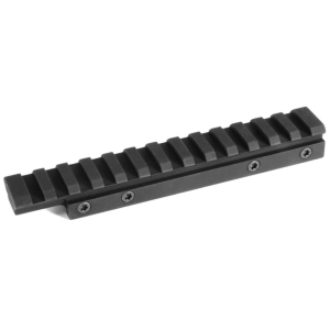 EGW Heavy Duty 1-Piece 20 MOA Elevated Picatinny Scope Base 3/8 Dovetail Adapter CZ 452, 453, 455, 511 Matte Black