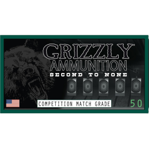 Grizzly Cartridge Match Grade 223 Remington Ammo 69 Grain Jacketed Hollow Point Boat Tail Box of 50