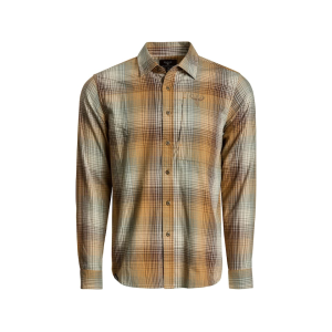 Kings Camo Men's Modern Flannel Shirt Khaki Plaid Large
