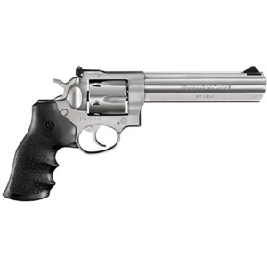 Ruger GP100 357 Magnum Revolver 6" Stainless Barrel 6 Round Black Grip