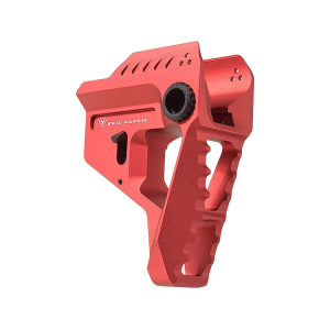 Strike Industries Pit AR-15 Stock for Strike Advanced Receiver Extension Red