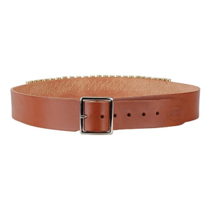Hunter Revolver Cartridge Belt 2" 45 Caliber 25 Loops Leather Chestnut Tan Large