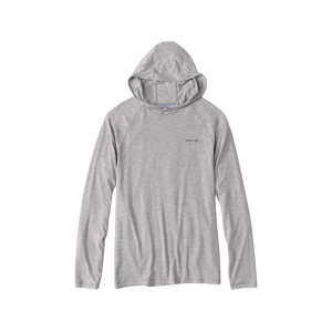 Orvis Men's Dricast Hoodie Light Gray Heather Large