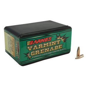 Barnes Varmint Grenade 22 Caliber (224 Diameter) Bullets 50 Grain Frangible Hollow Point Box of 250