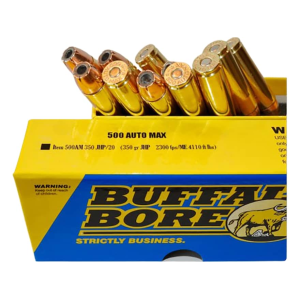 Buffalo Bore 500 Auto Max Ammo 350 Grain Jacketed Hollow Point Box of 20
