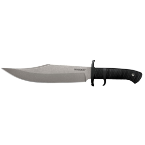 Cold Steel Marauder Fixed Blade Knife 9" Clip Point AUS-8 Stonewashed Blade Kray-Ex Handle Black