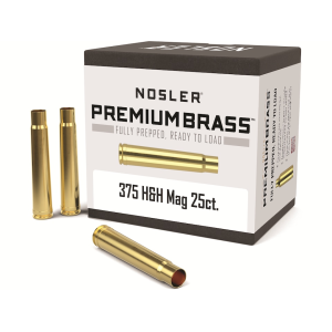 Nosler Premium 375 H&H Magnum Brass Box of 25