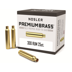 Nosler Premium 300 Remington Ultra Magnum Brass Box of 25