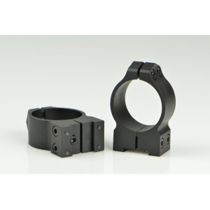 Warne 30mm 2-Piece Ring Scope Mount CZ 527 (16mm Dovetail) Matte Black Medium