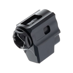 Tyrant Designs T-COMP Pistol Compensator for Glock 43 9mm Luger 1/2-28 Thread Aluminum Black Black
