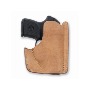 Galco Front Pocket Pocket Holster Ambidextrous Ruger LCP with Crimson Trace Laserguard Leather Tan - Galco