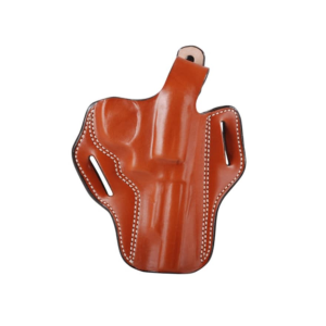 DeSantis Gunhide Thumb Break Scabbard OWB Holster Right Hand S&W K Frame 10, 12, 13, 15, 19, 64, 65, 66 4" Leather Tan