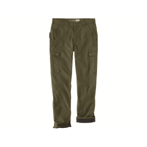 Carhartt Men's Rugged Flex Ripstop Cargo Fleece Lined Work Insulated Pants Basil 30X32