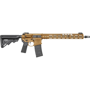 Noveske Gen 4 Semi Automatic Rifle 5.56x45mm NATO 16" Black Threaded Barrel Brown Frame Tiger Eye Brown Pistol Grip