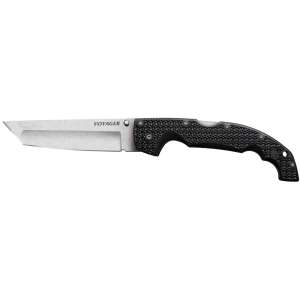 Cold Steel Voyager Pocket Knife 5.5" Tanto Point Carpenter AUS-10 Steel Blade Grivory Handle Black