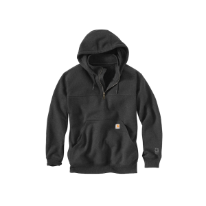 Carhartt Men's Rain Defender Loose Fit Heavyweight Quarter Zip Hoodie Carbon Heather 3XL