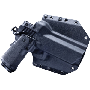 Mission First Tactical Hybrid OWB Holster Right Hand Springfield Prodigy 1911 5" Kydex/Leather Black