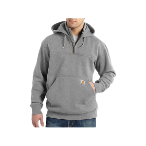 Carhartt Men's Rain Defender Loose Fit Heavyweight Quarter Zip Sweatshirt Heather Gray 3XL