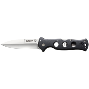 Cold Steel Counter Point 1 Pocket Knife 4" Spear Point AUS-10 Satin Blade Grivory Handle Black