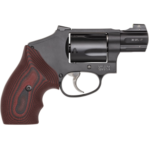 Smith & Wesson 442 38 Special Revolver 1.875" Matte Black Barrel 5 Round Black Cherry Grip