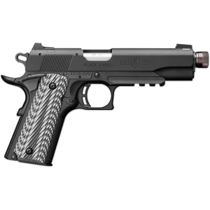 Browning 1911-22 22LR Pistol 4.87" Threaded Barrel 10+1 Round Black Slide Gray Grip Black Frame