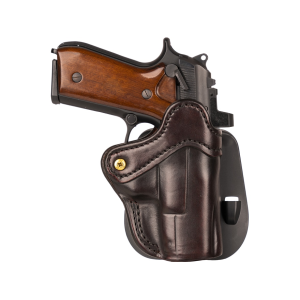 1791 Gunleather Optics Ready Paddle OWB Holster Right Hand 1911 Government Leather Signature Brown