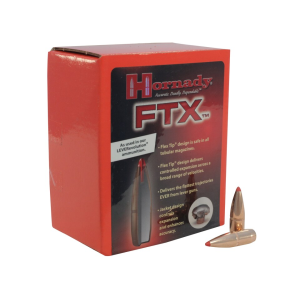 Hornady FTX (Flex Tip eXpanding) 338 Caliber (338 Diameter) Bullets 200 Grain Polymer Tip with Cannelure Box of 100